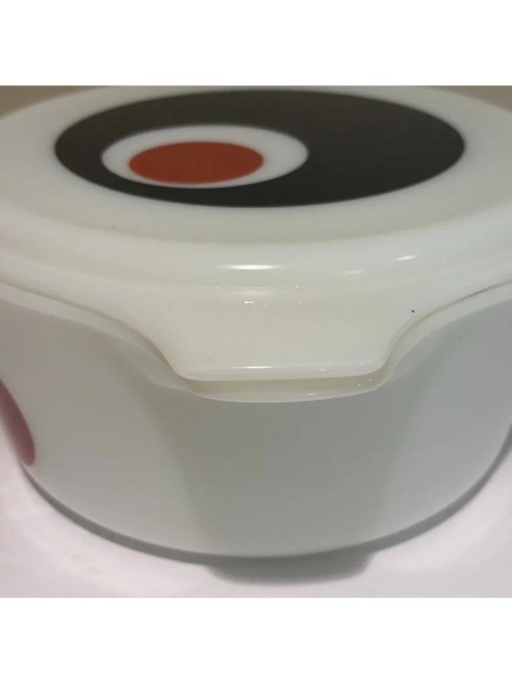 Vintage Pyrex Moon Deco Casserole Dish & Lid 2.5 Quarts 475-B Limited Ed 1971